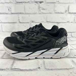 Hoka One One Clifton 3 Womens Size 8 Running Athletic Shoes Sneakers Black